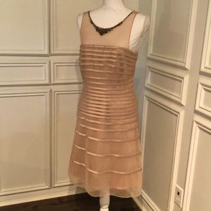 Mesh covered cocktail dress